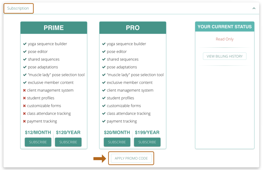 How to apply a promo code to an existing account β Sequence Wiz Help